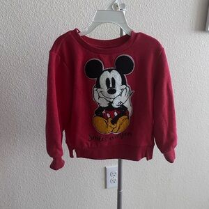 Disney Red Mickey Mouse Smiles boys Sweater
